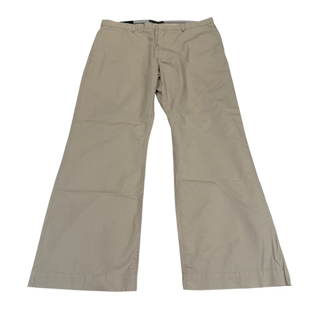 Banana Republic Mens Khaki Chino Pants 38x32 Beige Cotton Straight Leg NWT‎